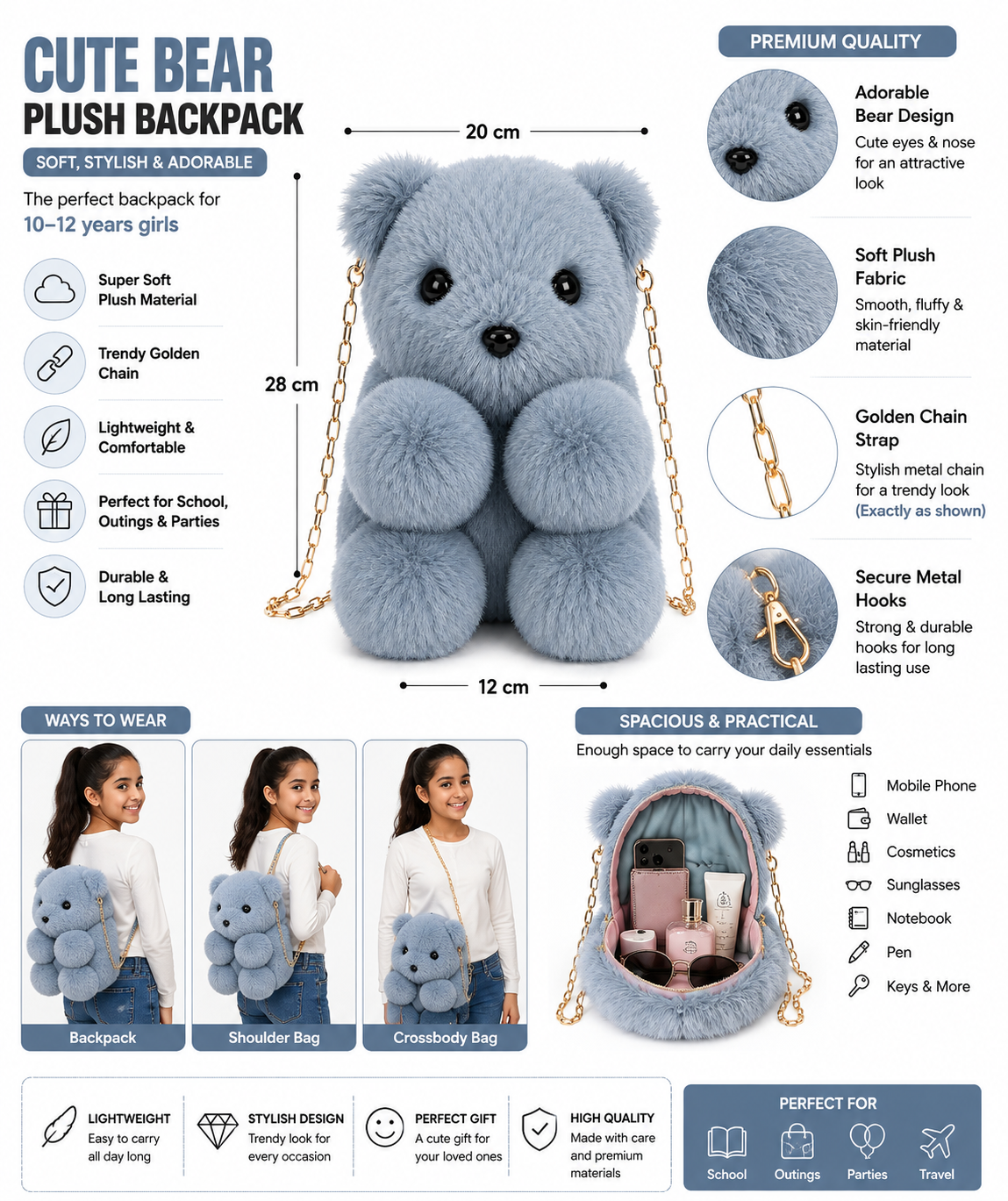 Vixoraa Panda Crossbody Sling Bag image 15