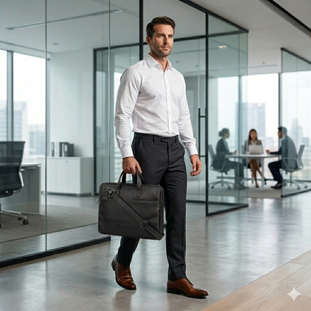 VIXORAA Premium Laptop & Office bag for Men and Women image 4